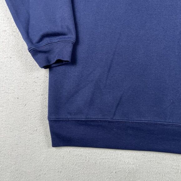 Vintage Grandma Sweater Womens Large Blue Cardinal Bird House Embroidered Collar - Picture 7 of 16